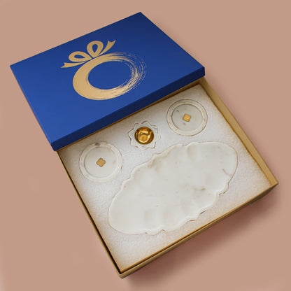 The Shubh Set – Marble Festive Décor Hamper